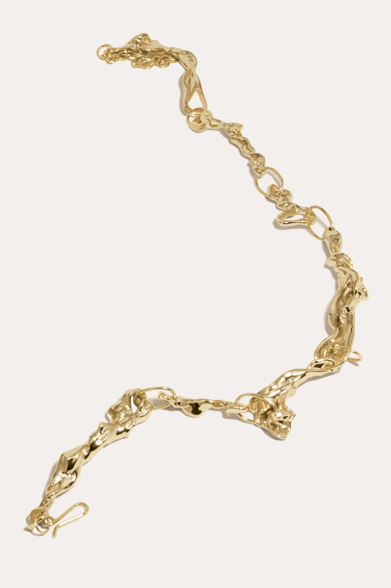 Mélasse - Collier plaqué or