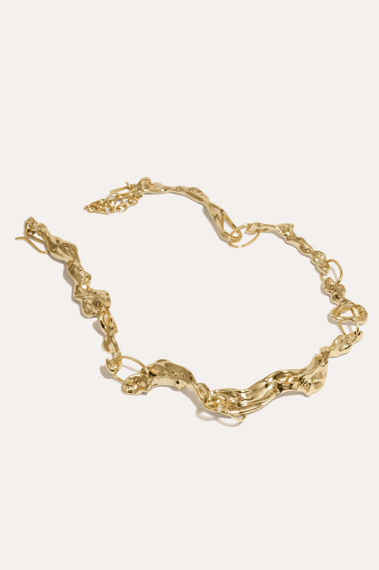 Mélasse - Collier plaqué or