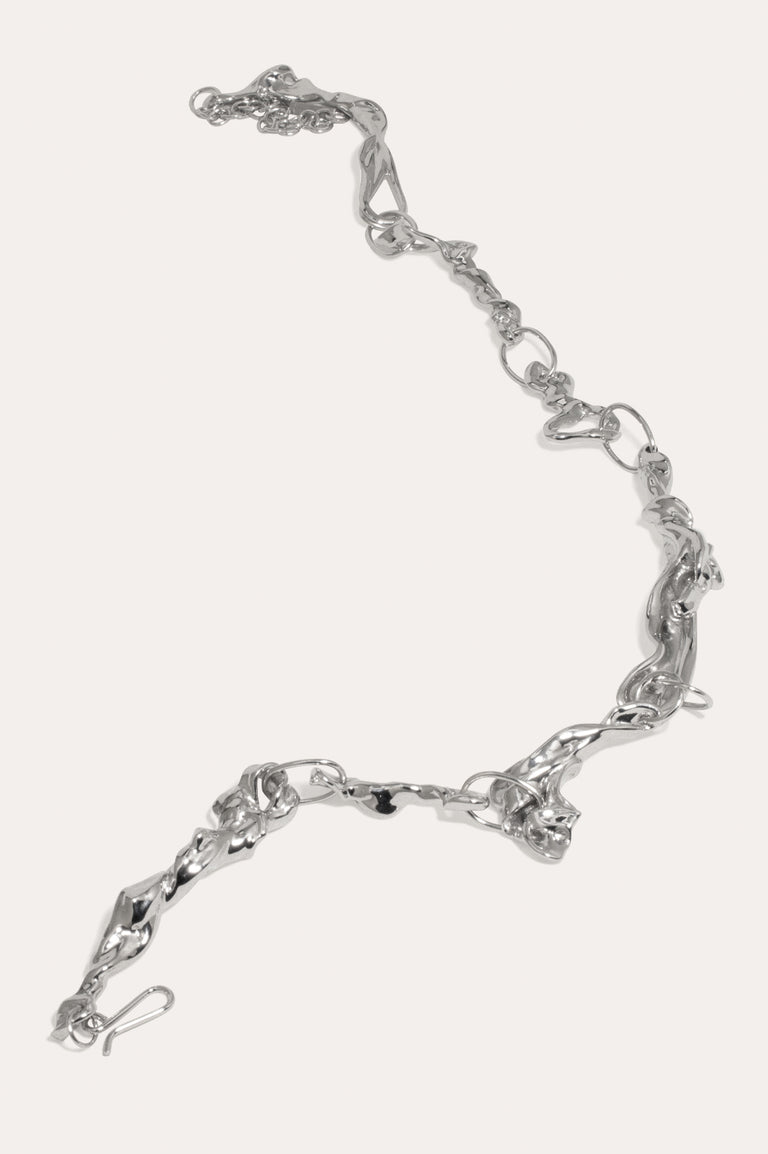 Trèfle - Collier Plaqué Rhodium