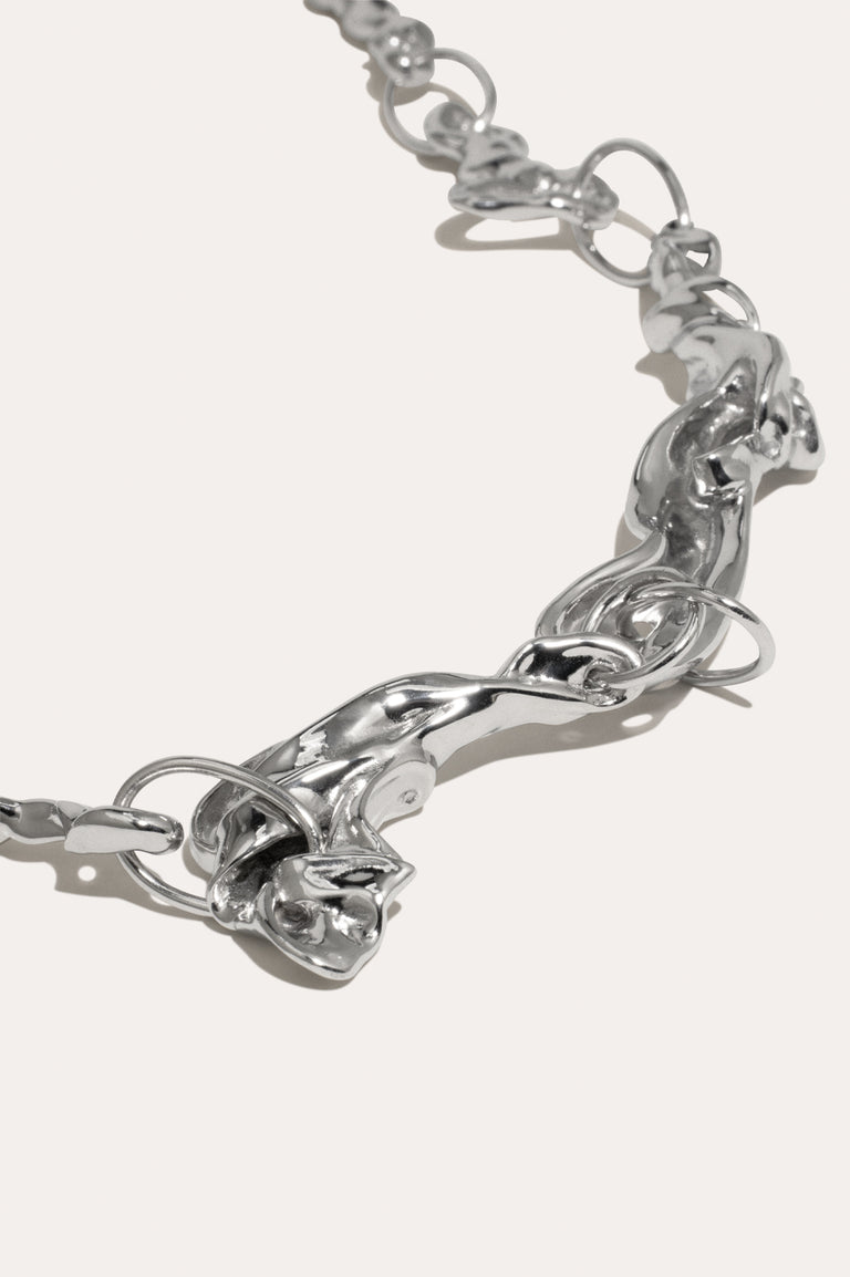 Trèfle - Collier Plaqué Rhodium