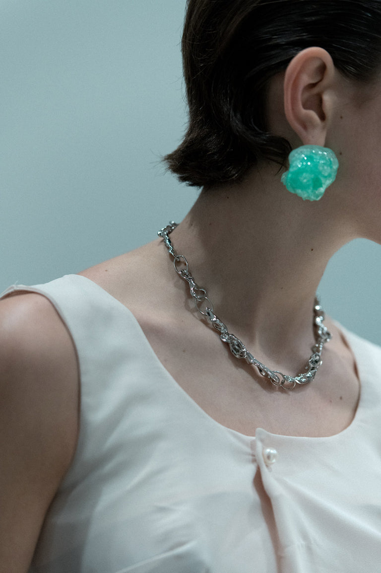 Trèfle - Collier Plaqué Rhodium