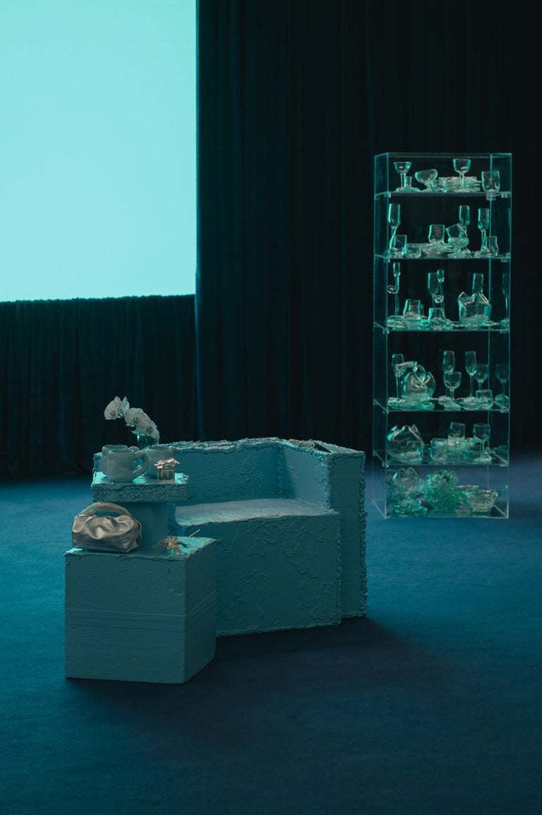 Blue Side Table