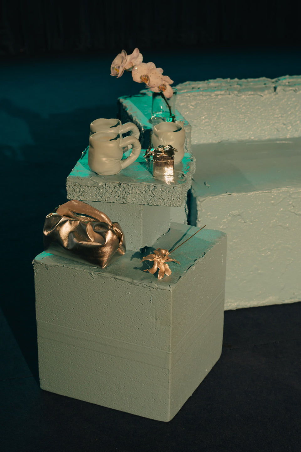 Blue Side Table