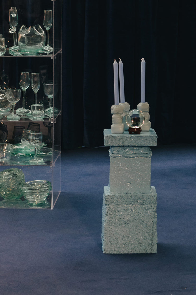 Blue Small Plinth