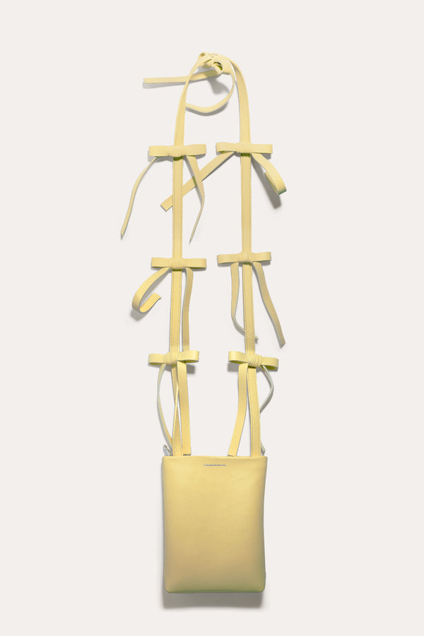 Le sac bandoulière The Bows - Jaune avec nœuds