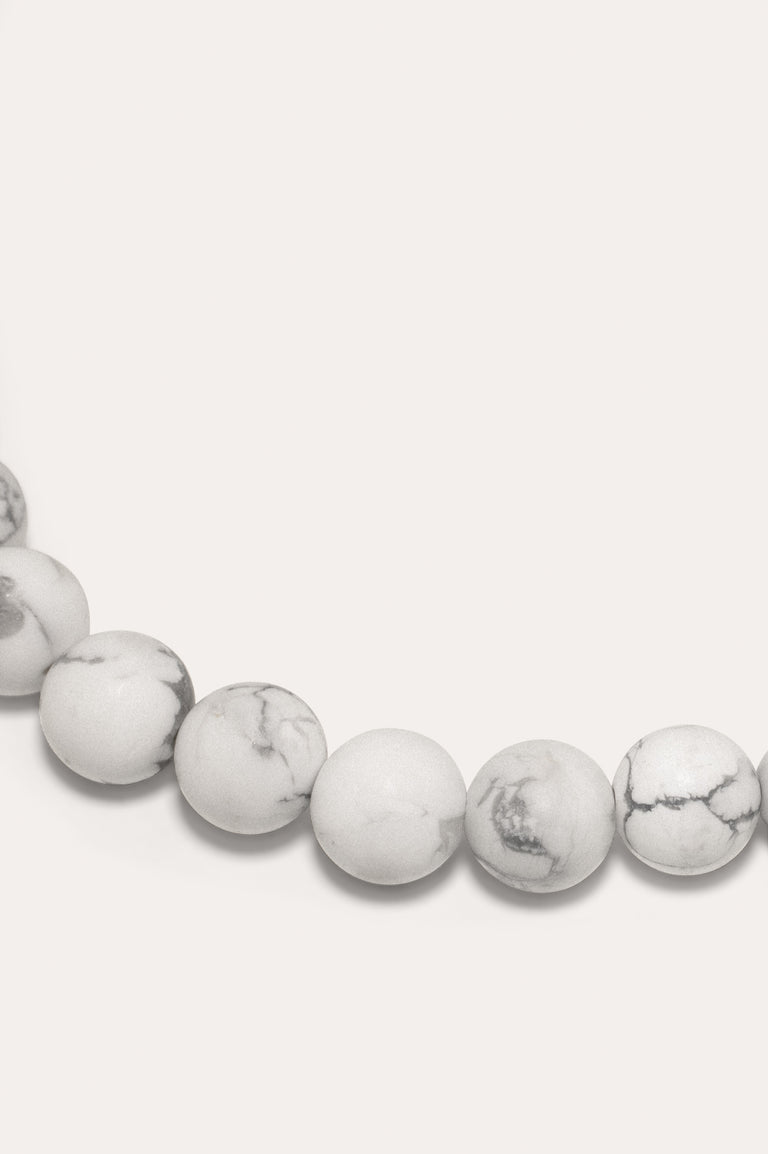 Tidelands - White Howlite and Recycled Gold Vermeil Necklace