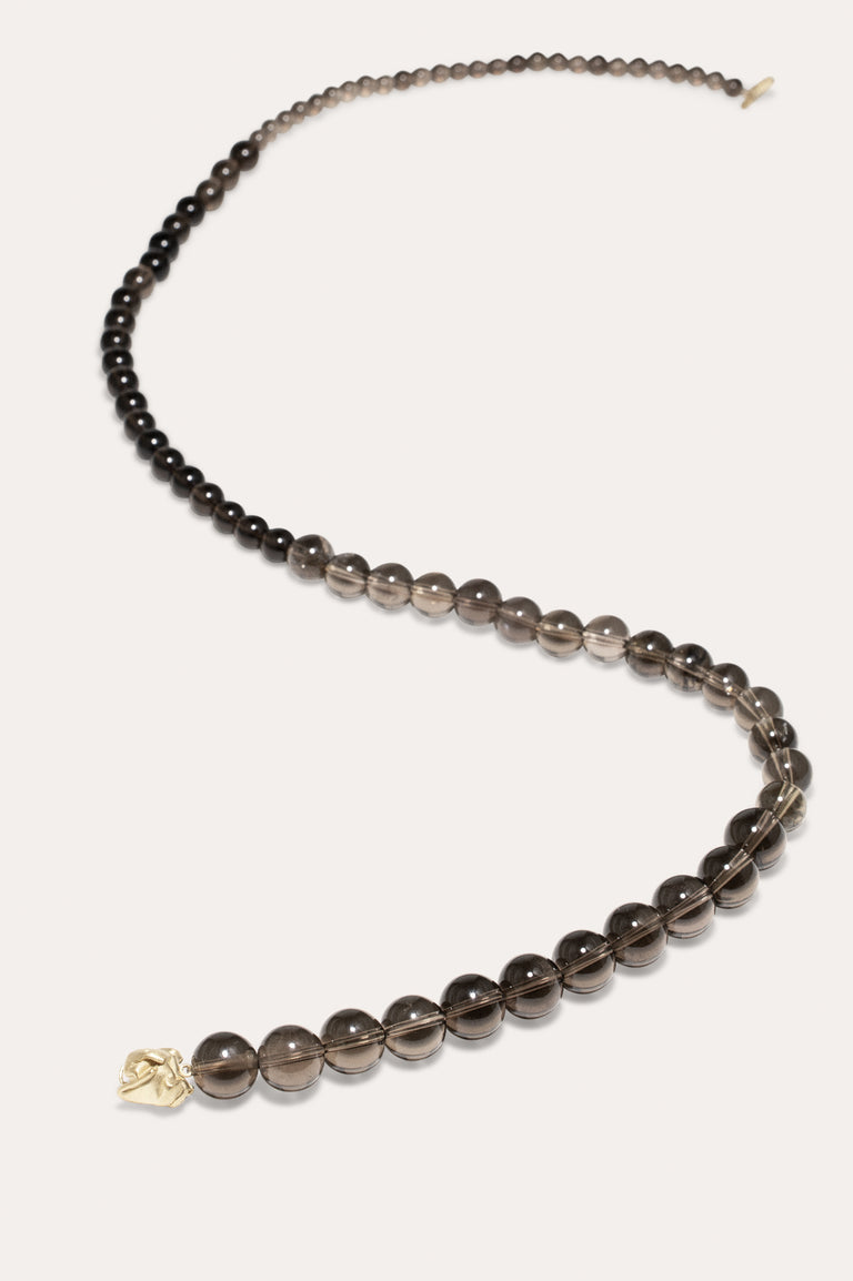 Tidelands - Smoky Quartz and Recycled Gold Vermeil Necklace