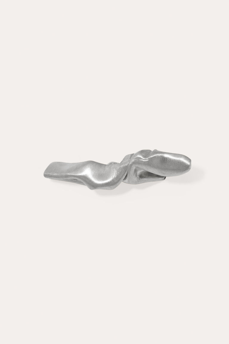 Crumple - Platinum Plated Tie Pin