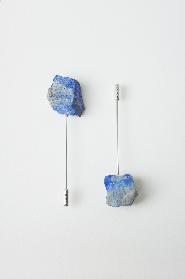 H98 - Lapis Lazuli Sterling Silver Pin