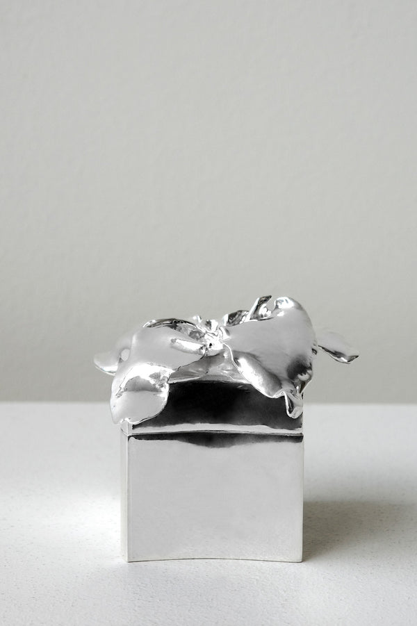 Boîte à bijoux « Fleur » de taille moyenne – Boîte à bijoux en argent