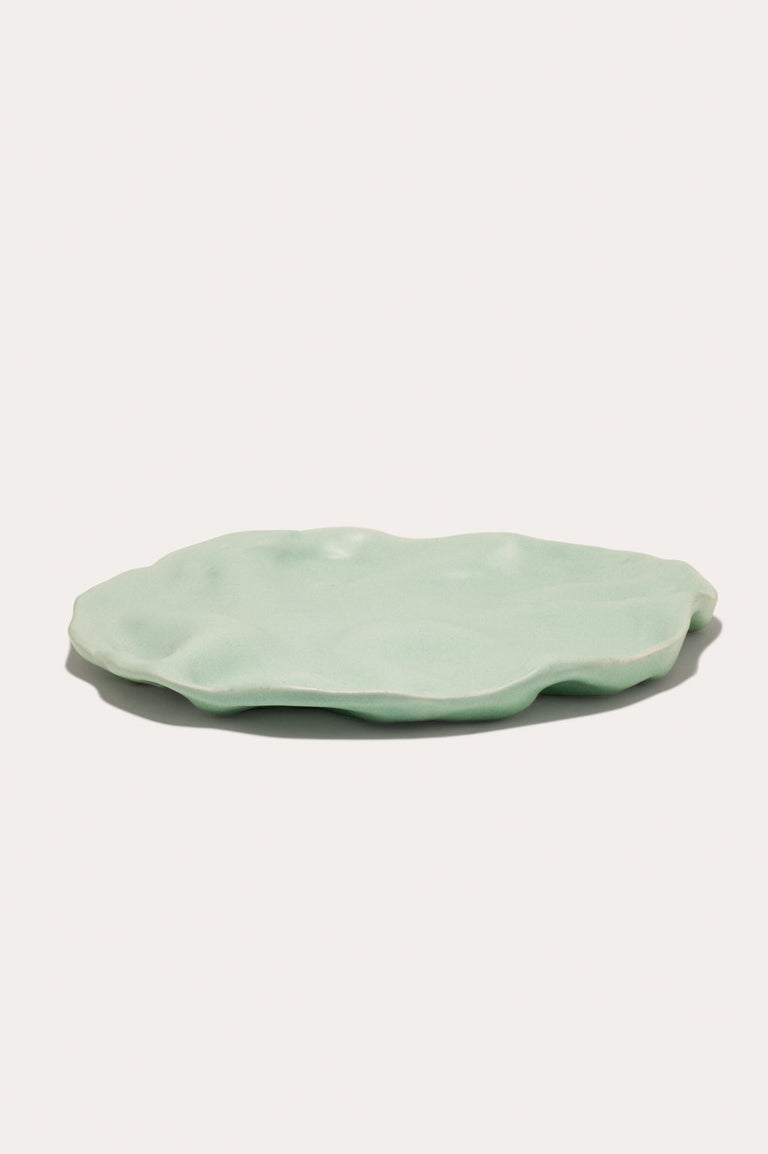 The Perfect Plate to Confound an In‐Law - Medium Plate in Matte Mint Green