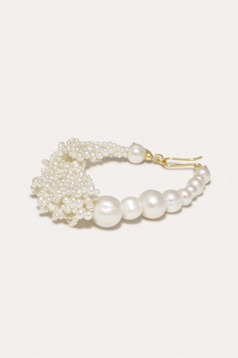 Cove - Bracelet en perles et vermeil d'or recyclé