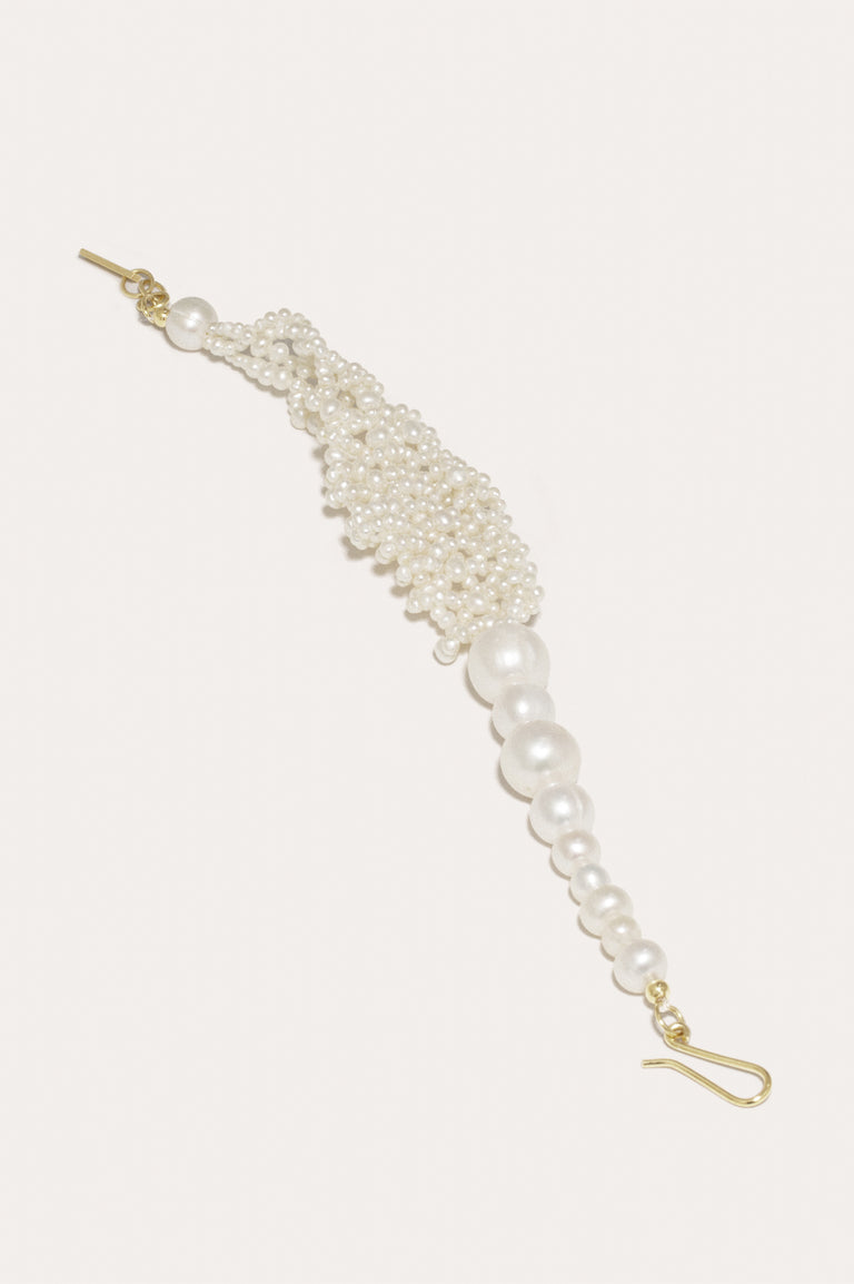 Cove - Bracelet en perles et vermeil d'or recyclé