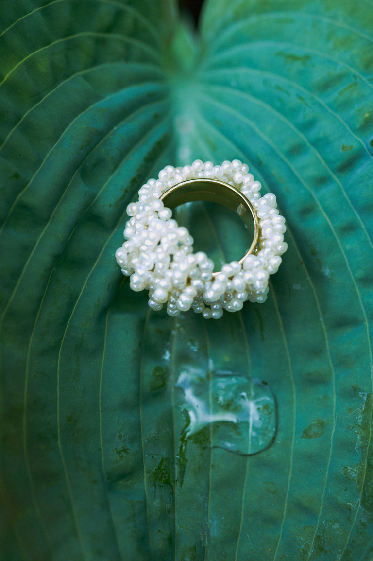 Cove - Pearl and Gold Vermeil Ring