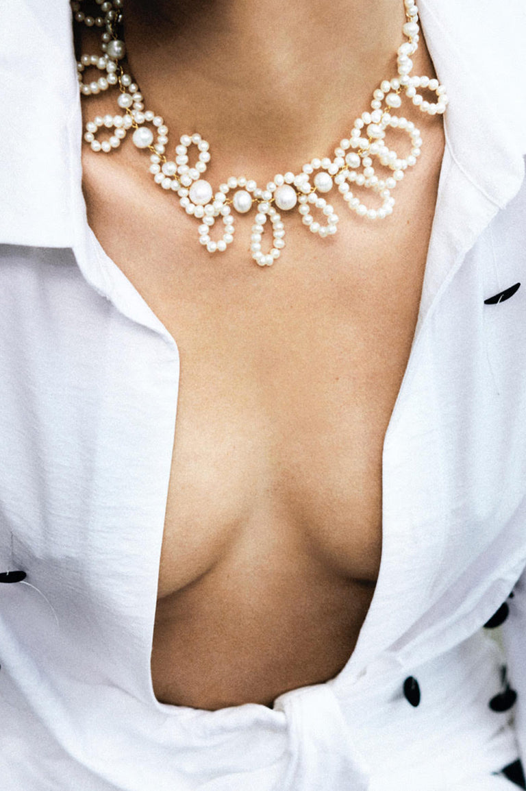 When We Were Young - Collier en vermeil or recyclé et perle