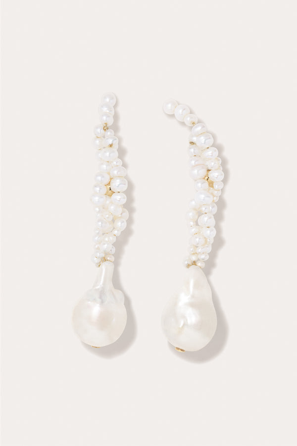 J'ai compris - Boucles d'oreilles en perles et vermeil d'or recyclé
