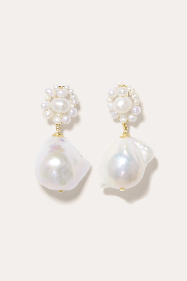 Tra-la-la - Boucles d'oreilles en Perle et Vermeil