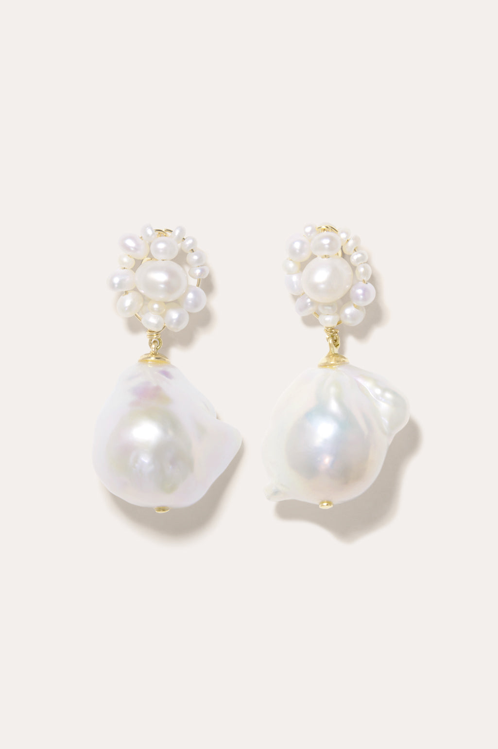Tra‐la‐la Pearl Vermeil Earrings