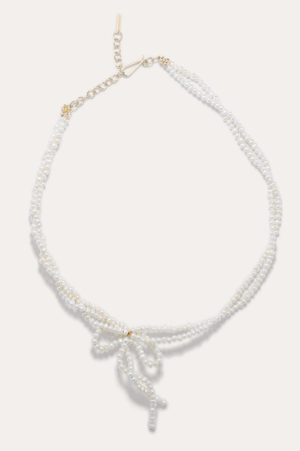 Enquête sur les contradictions - Collier perle et vermeil en or recyclé