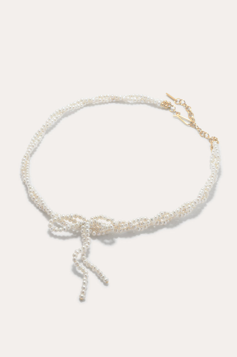 An Inquiry Into Contradictions - Pearl and Recycled Gold Vermeil Necklace
