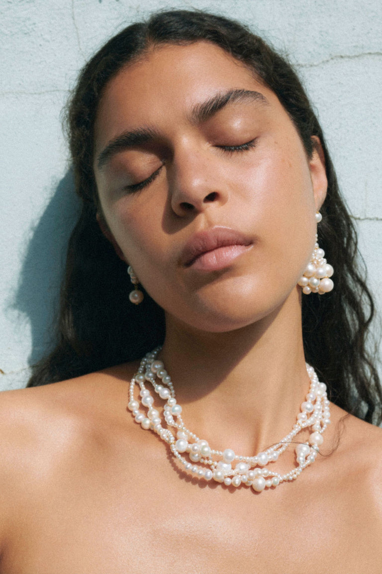 Edo - Pearl and Recycled Gold Vermeil Necklace
