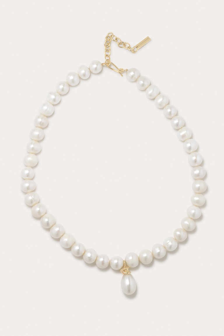 P238 - Collier perles et vermeil en or recyclé