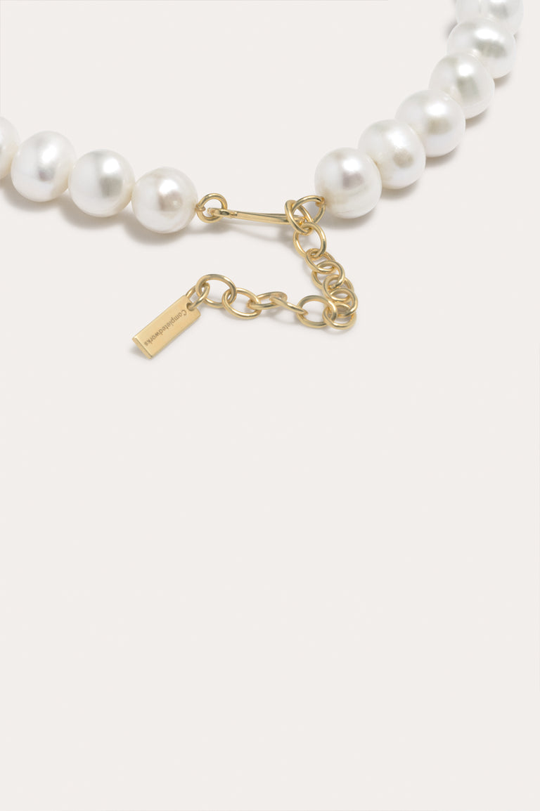 P238 - Collier perles et vermeil en or recyclé