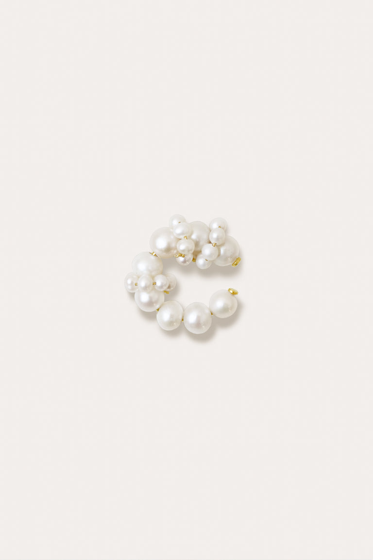 Posy - Pearl and Recycled Gold Vermeil Ear Cuff