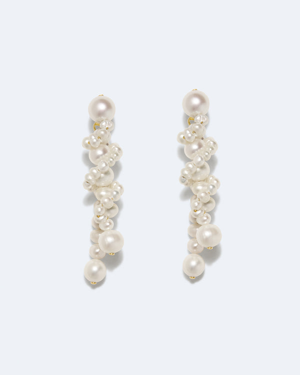 H93 - Boucles d'oreilles en résine verte et argent recyclé