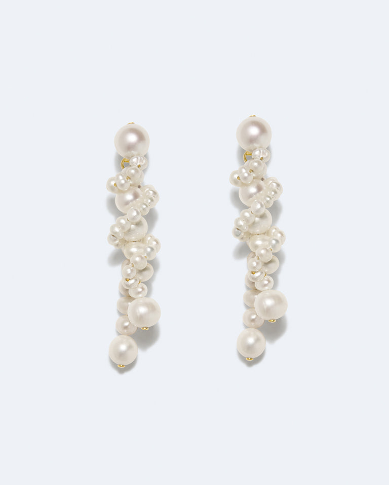 H93 - Boucles d'oreilles en résine verte et argent recyclé
