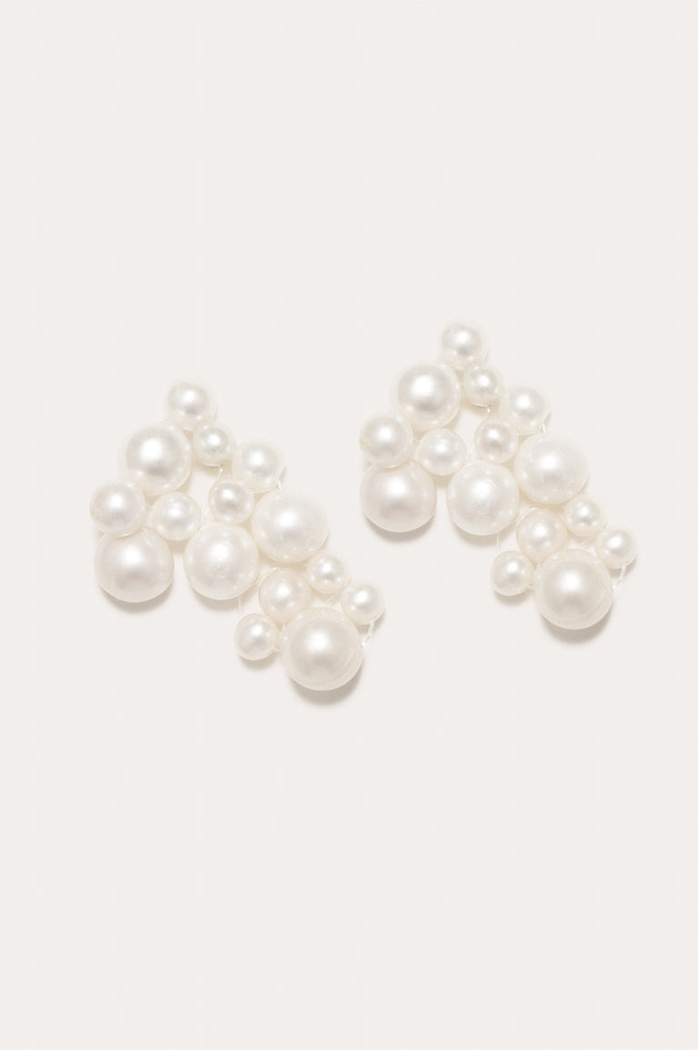 What's the Big Idea? - Pearl and Gold Vermeil Earrings