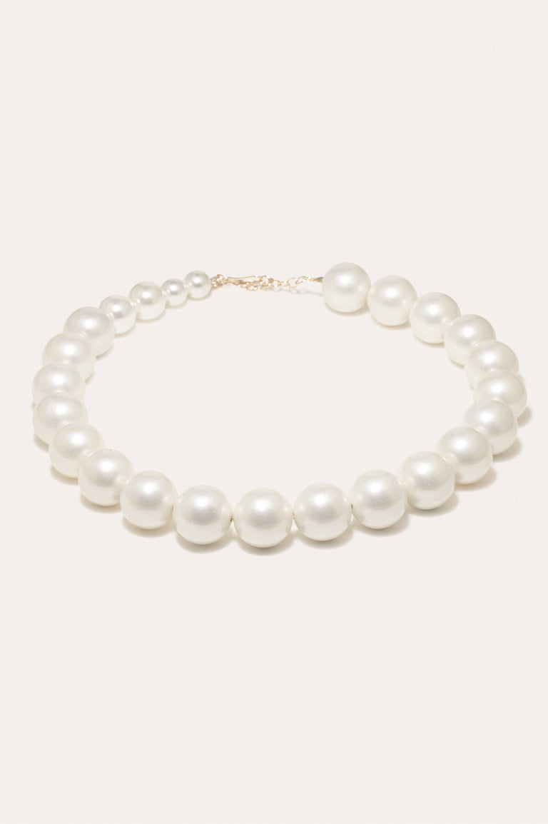 What's the Big Idea? - Pearl and Gold Vermeil Necklace