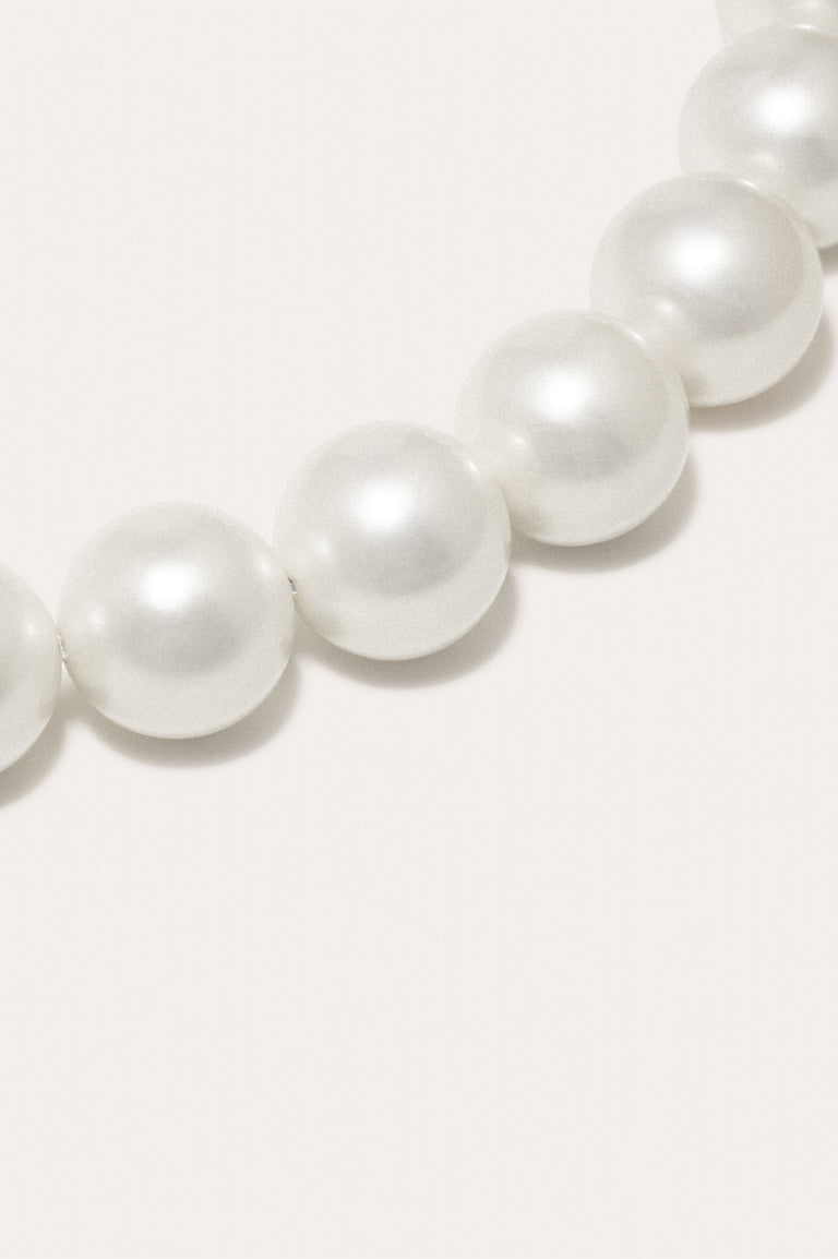 What's the Big Idea? - Pearl and Rhodium Plated Necklace