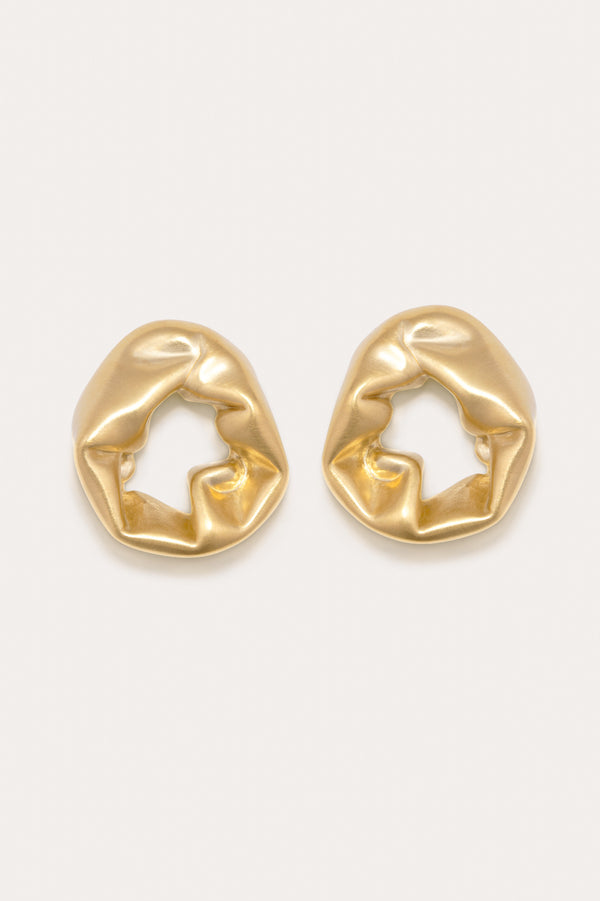 Scrunch - Boucles d'oreilles en vermeil d'or recyclé