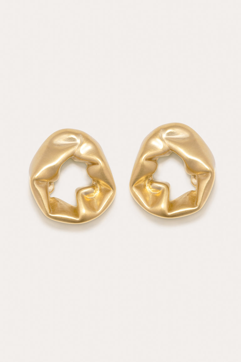 Scrunch - Recycled Gold Vermeil Earrings
