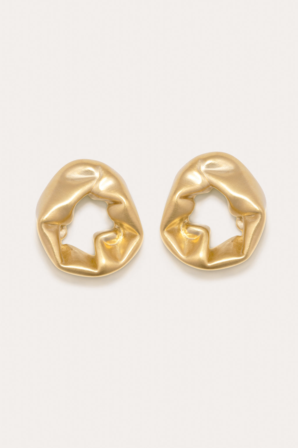 Scrunch Recycled Vermeil Earrings