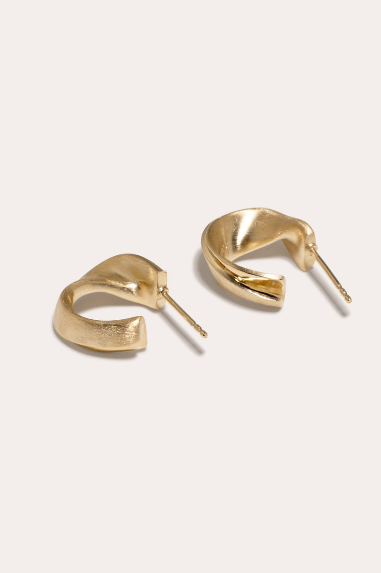 Plume - Boucles d'oreilles en Vermeil d'Or Recyclé