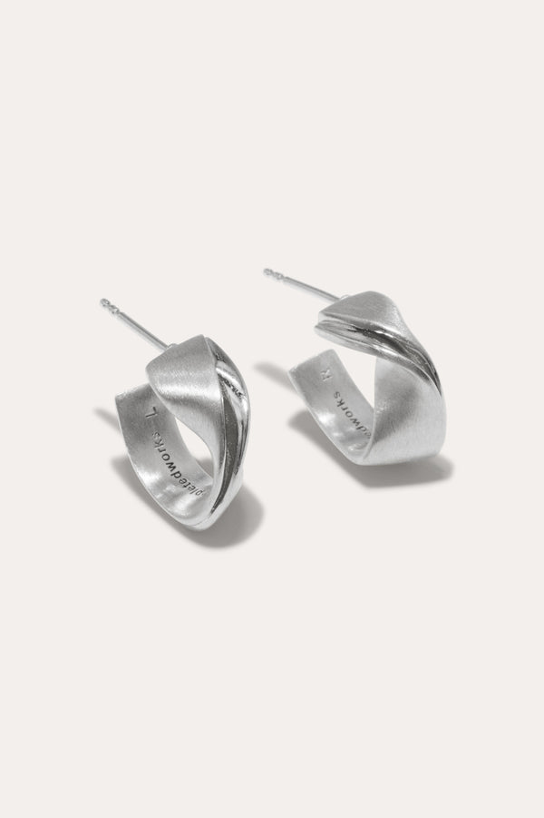 Plume - Boucles d'oreilles en argent recyclé