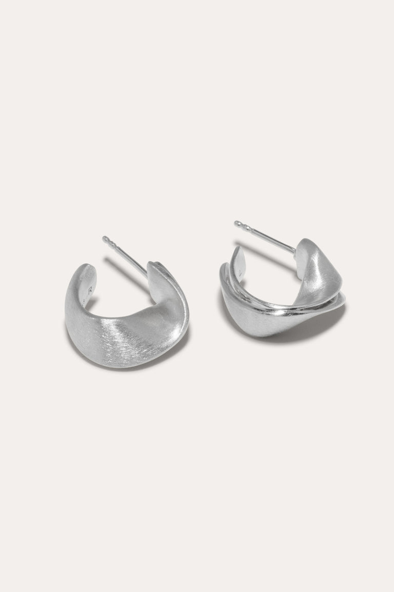 Plume - Boucles d'oreilles en argent recyclé
