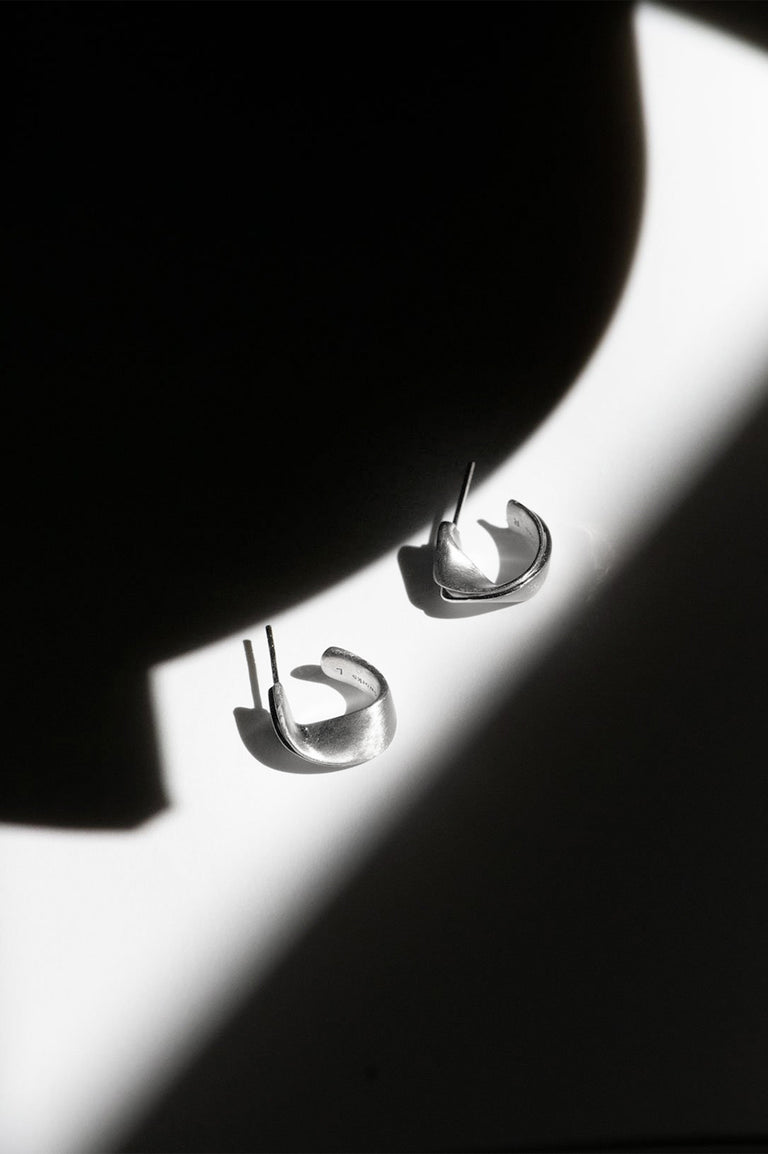 Plume - Boucles d'oreilles en argent recyclé