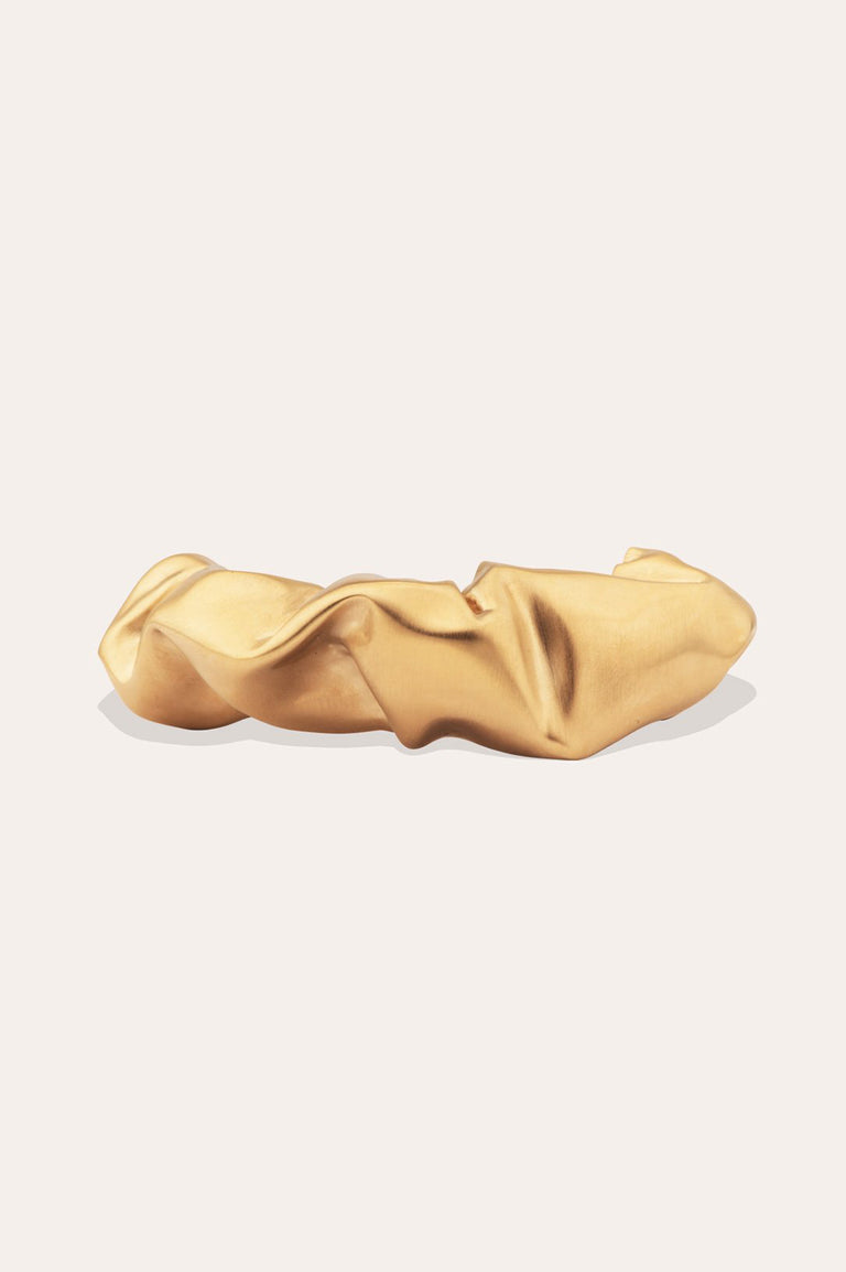 Scrunch - Gold Plated Hair Barrette