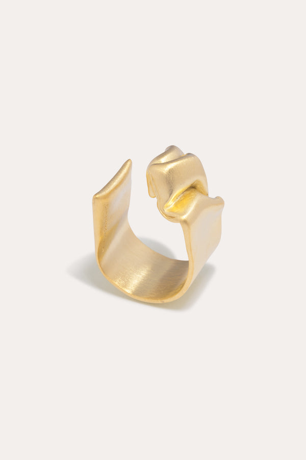 Crumple - Bague en Vermeil Or Recyclé