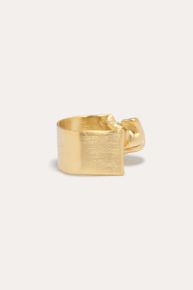 Crumple - Recycled Gold Vermeil Ring
