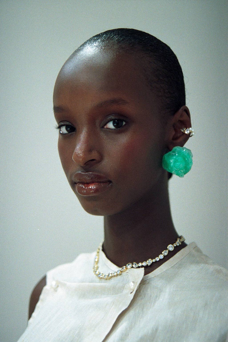 A Few Good Anti‐Heroes - Zirconia and Recycled Gold Vermeil Necklace