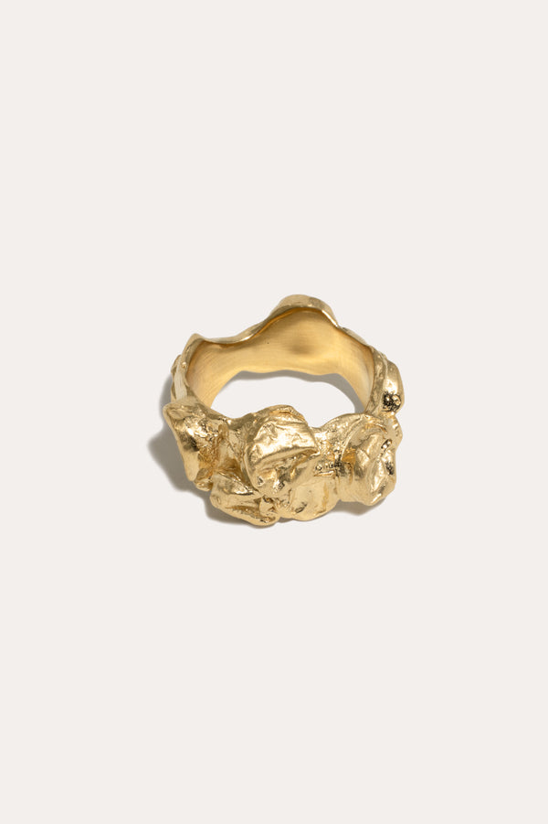 Bague Bulle - Plaqué Or Vermeil