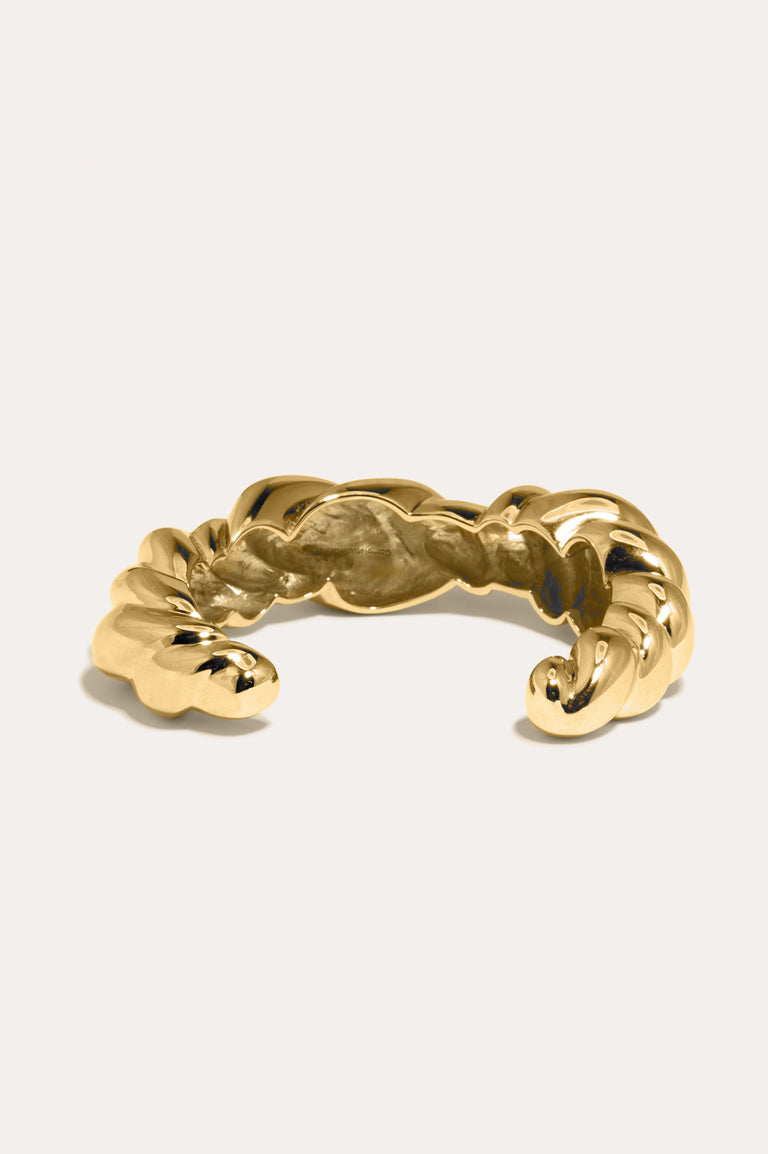 Meandering - Gold Plated Cuff