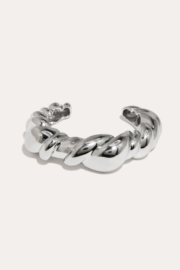 Méandres - Manchette Plaqué Rhodium
