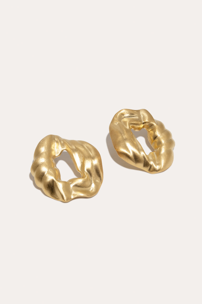 Destination Unknown - Recycled Gold Vermeil Earrings