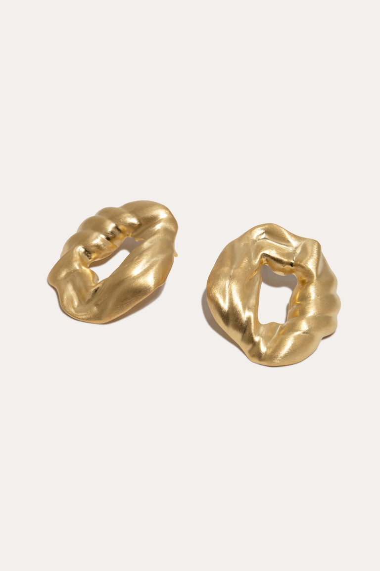 Destination Unknown - Gold Vermeil Earrings