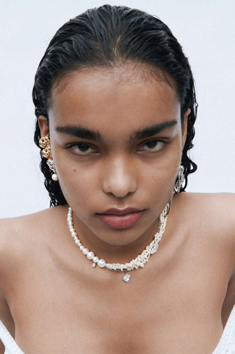 Woven - Recycled Silver Ear Cuff